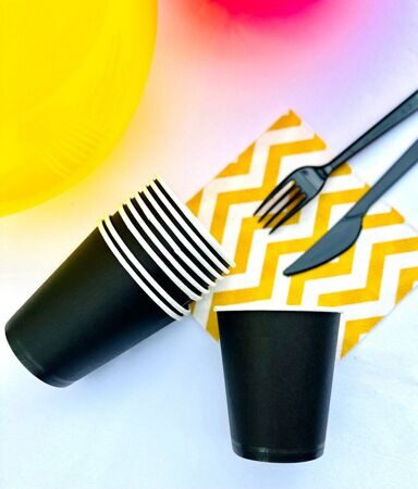 СТАКАН ЧЁРНЫЙ БУМАЖНЫЙ 250 мл